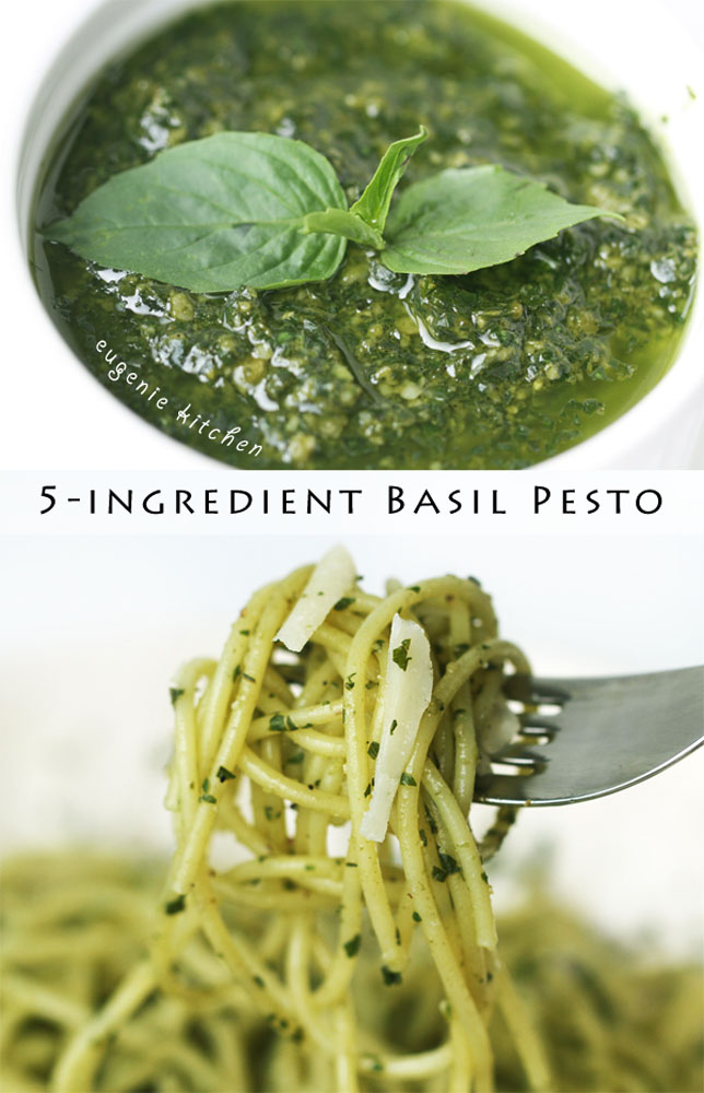 5-Ingredient Basil Pesto Pasta Sauce