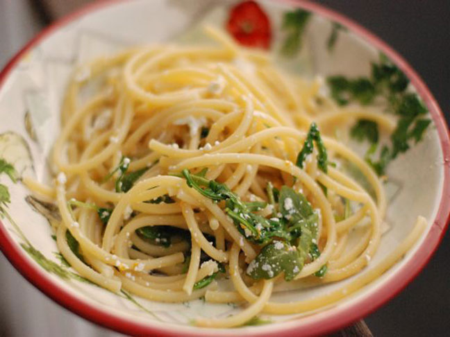 Meyer Lemon Ricotta Spaghetti