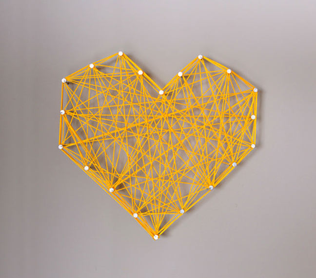 DIY String Art Heart