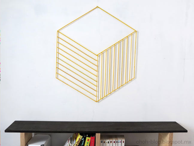 Brass Geometric Wall Art DIY