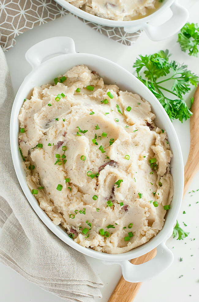 Slow Cooker Cauliflower Potato Mash