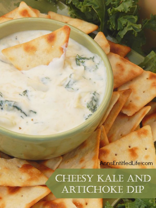 Cheesy Kale & Artichoke Dip