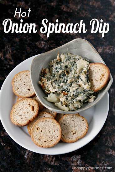 Hot Onion and Spinach Dip