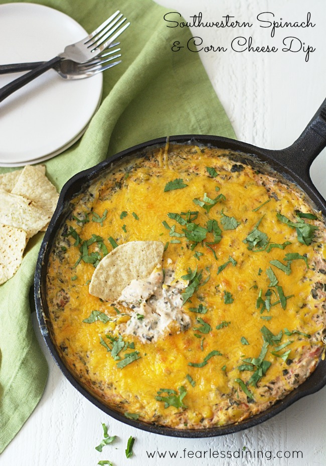 Southwestern Spinach & Corn Dip