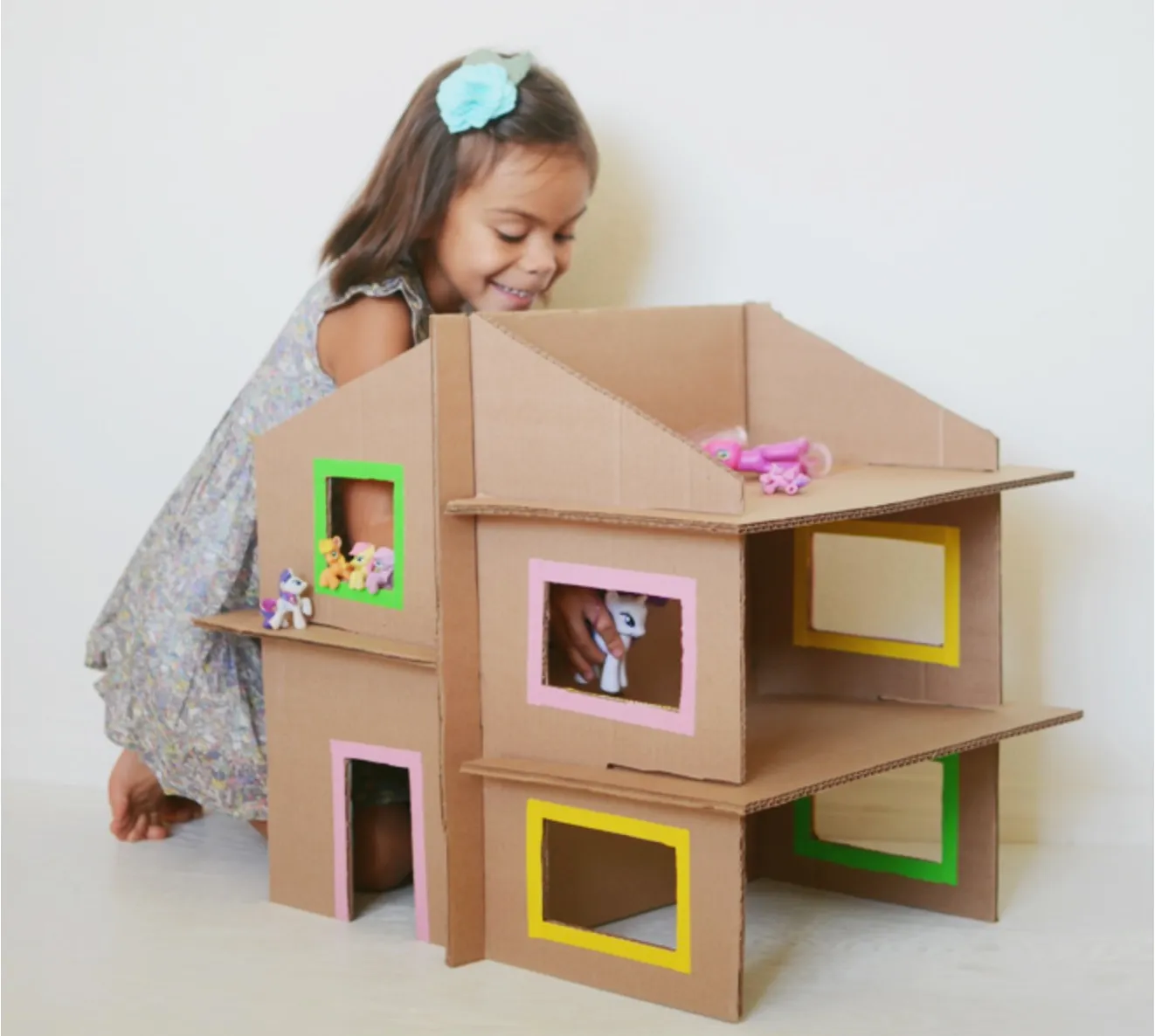 Recycled Cardboard Dollhouse