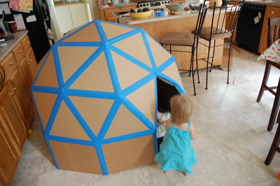 Cardboard Triangle Playhouse