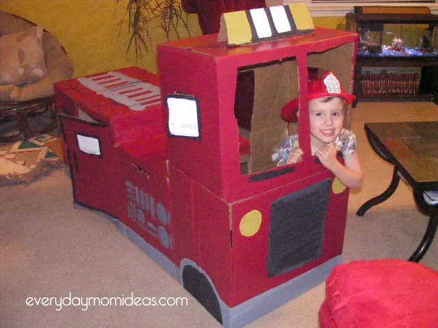 Cardboard Fire Truck