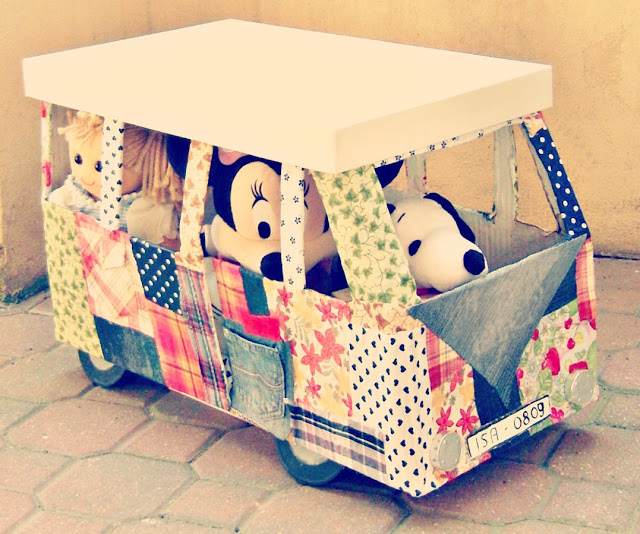 Cardboard Toy Bus