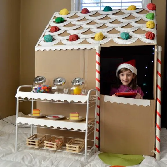 Cardboard Gingerbread House