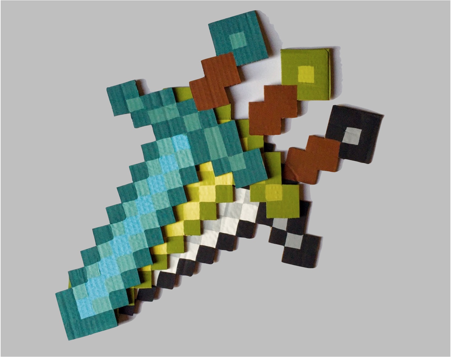 Cardboard Minecraft Swords