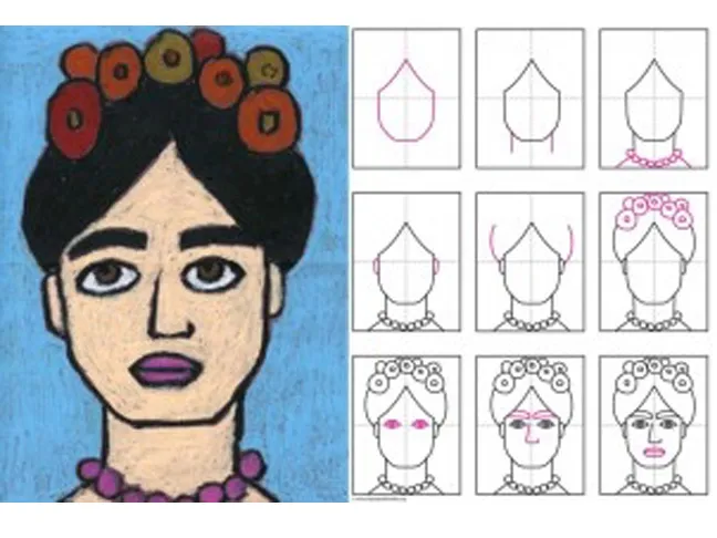 Draw Frida Kahlo