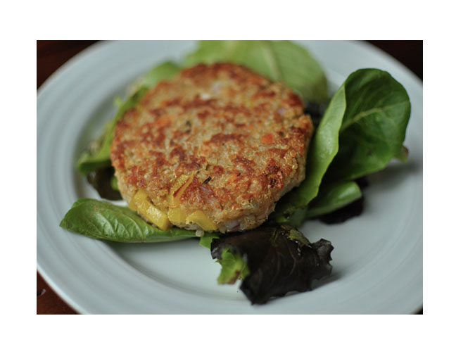 Quinoa Salmon Burgers