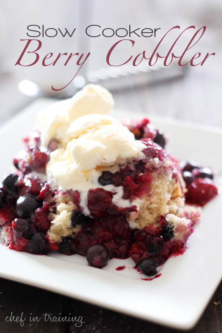 Slow Cooker Berry Cobbler