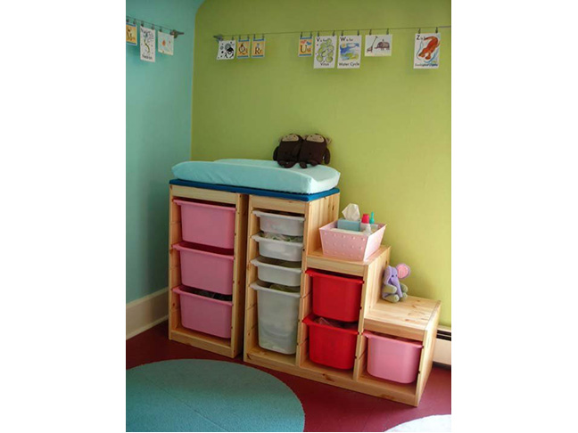 Storage Bin Changing Table