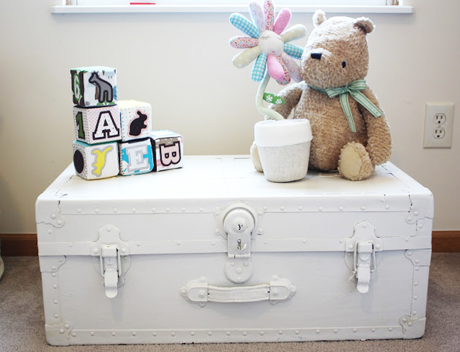 White Vintage Trunk