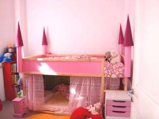 Pink Princess Castle Bunk