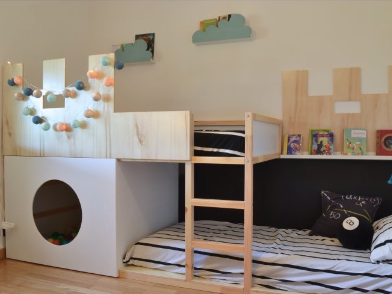 Castle & Ball Pit Bunk Bed
