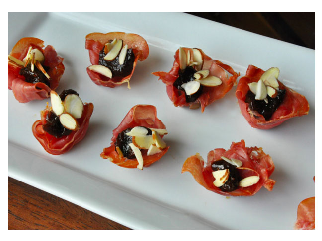 Fig Almond Filled Prosciutto Cups