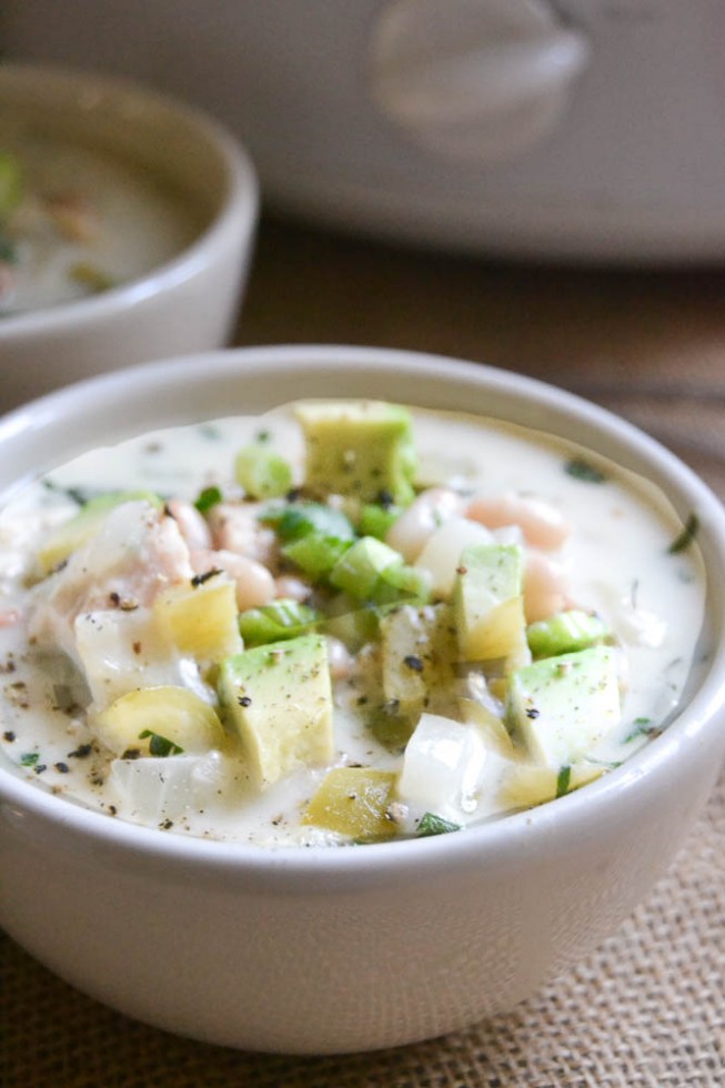 Creamy White Leftover Turkey Chili 