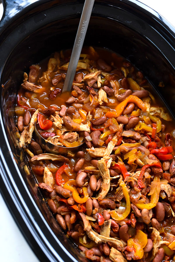 Slow Cooker Chicken Fajita Chili