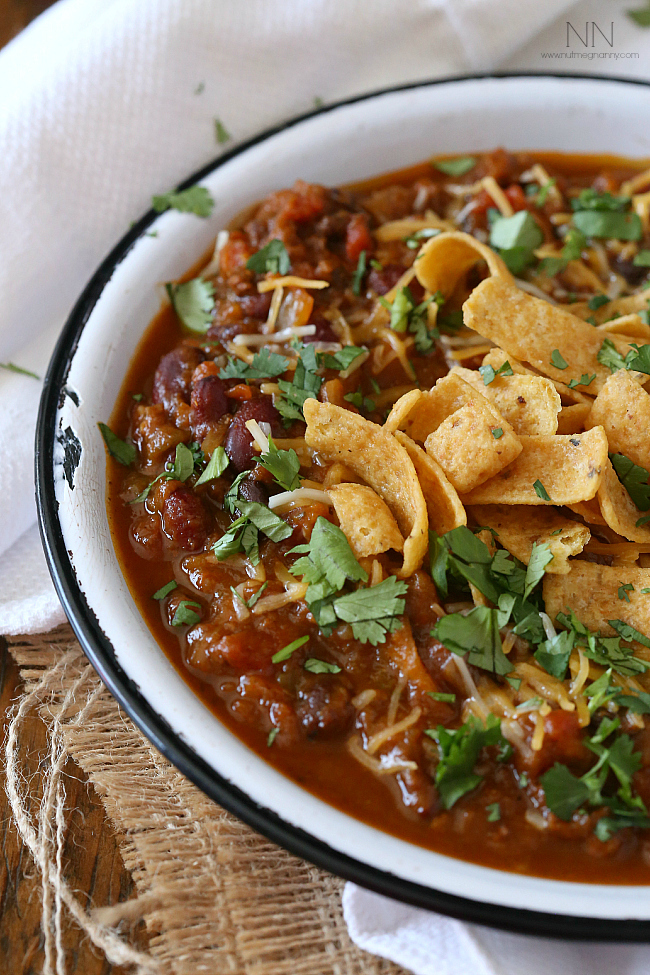 Slow Cooker Pumpkin Chili 