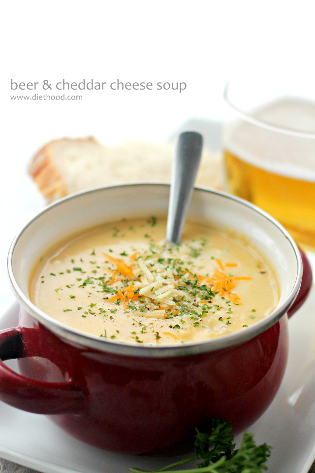 Beer & Cheddar Cheese Soup 