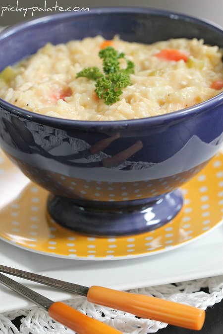 Classic Cheesy Chicken and Rice Soup