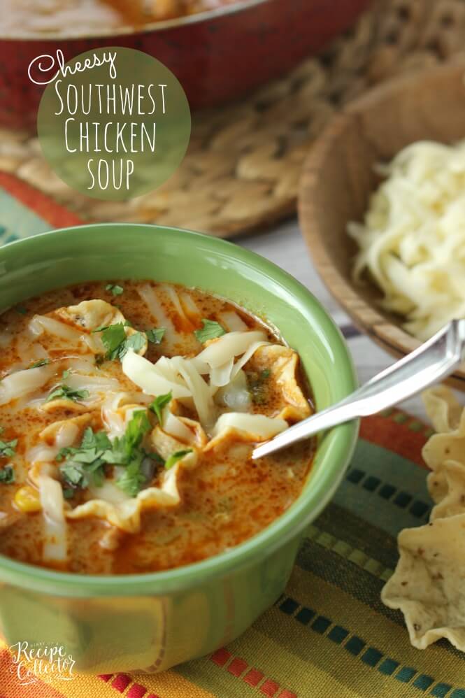 Cheesy Southwest Chicken Soup Recipe 