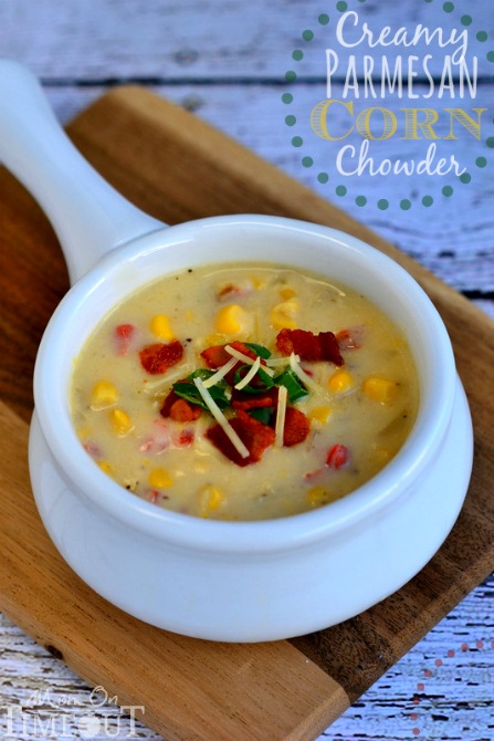 Creamy Parmesan Corn Chowder