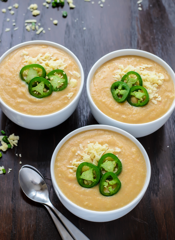 Slow Cooker Jalapeño Cheddar Cheese Soup
