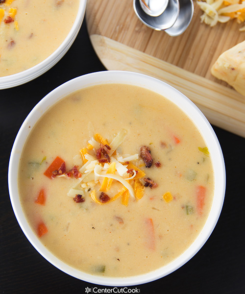 Spicy Wisconsin Cheese Bacon Soup