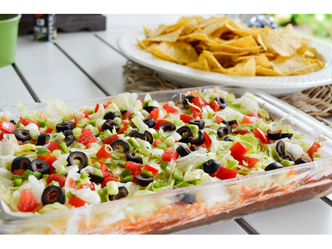 Skinny Seven Layer Dip