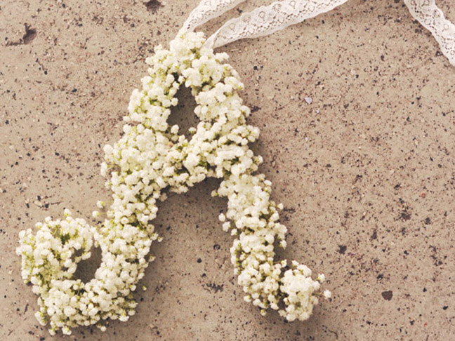 Baby's Breath Monogram 