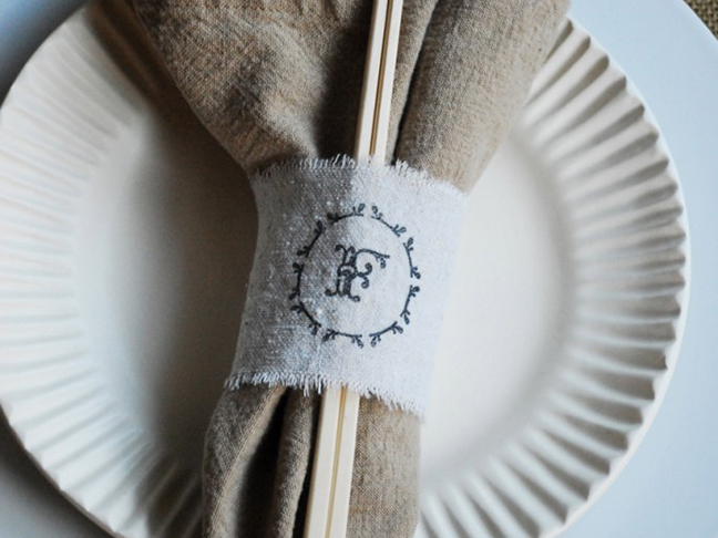 Monogrammed Napkin Rings