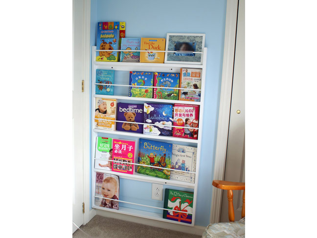 Make a Wall Bookshelf Behind the Door