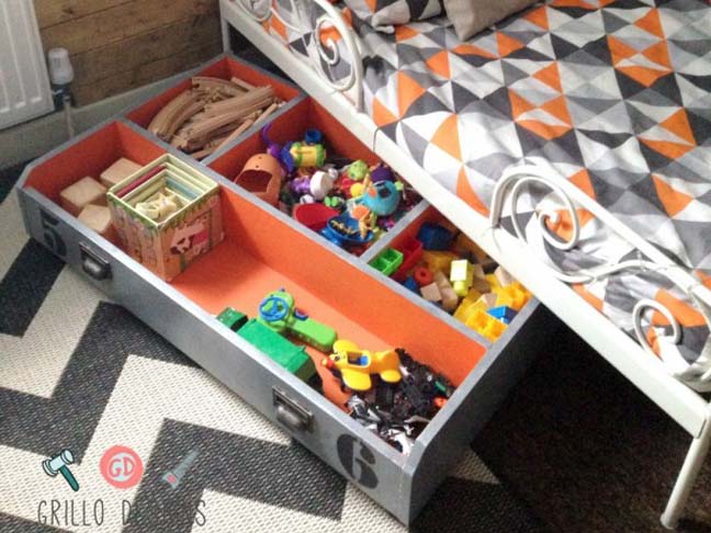 Under Bed Rolling Cart