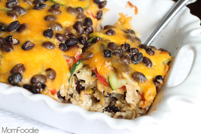 Black Bean and Vegetable Ranch Casserole