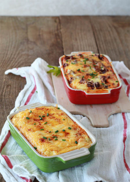 Chile Rellenos Strata with Chorizo