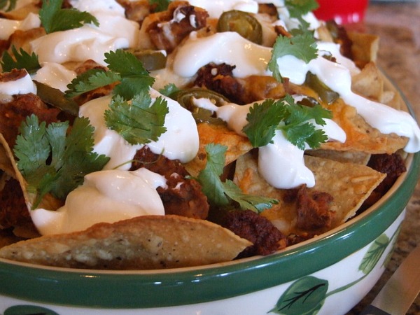 Chorizo and Bean Nachos