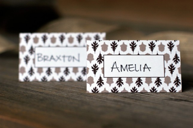Simple Printable Place Cards
