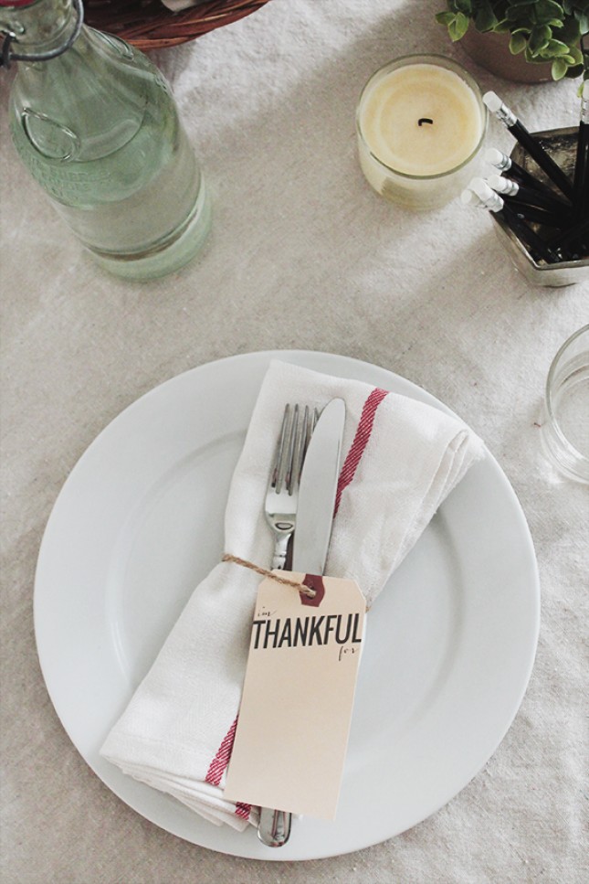 "I'm Thankful" Place Cards