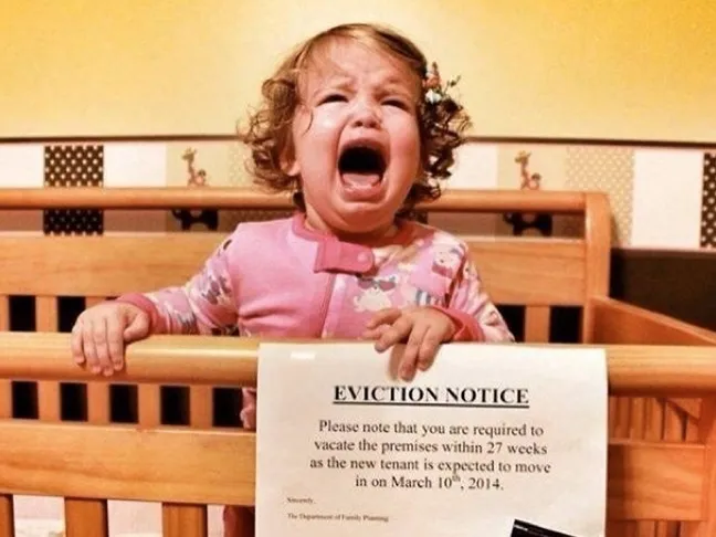 Baby Eviction Notice