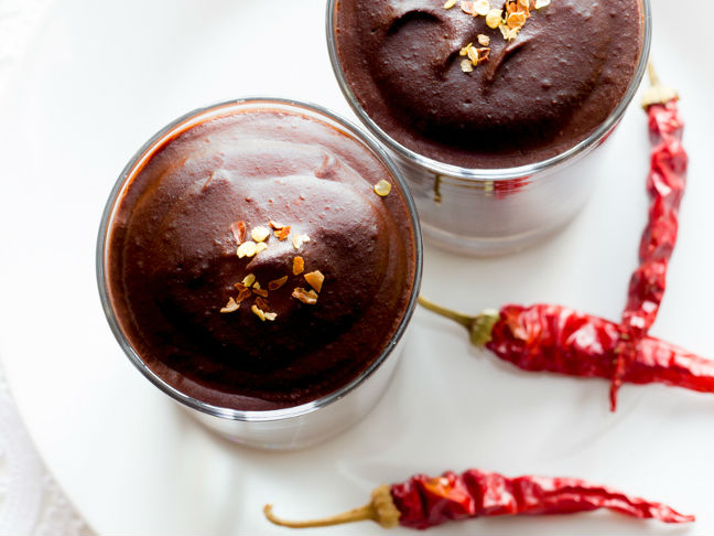 Vegan Chili Dark Chocolate Pudding