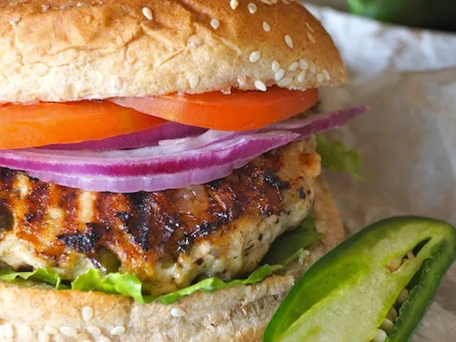 Grilled Jalapeño Pepper Jack Turkey Burgers 