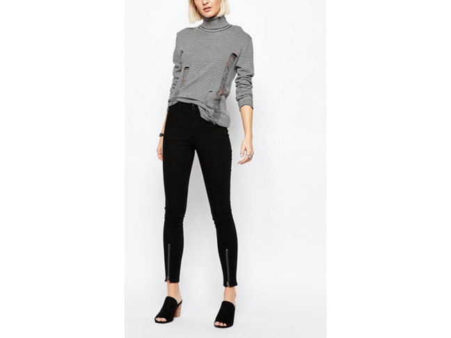 Cheap Monday High Spray High Waist Superskinny Jeans with Zip Front