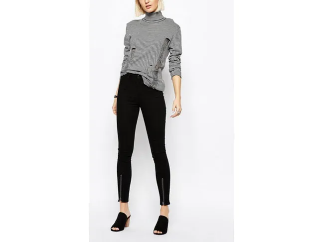 Cheap Monday High Spray High Waist Superskinny Jeans with Zip Front