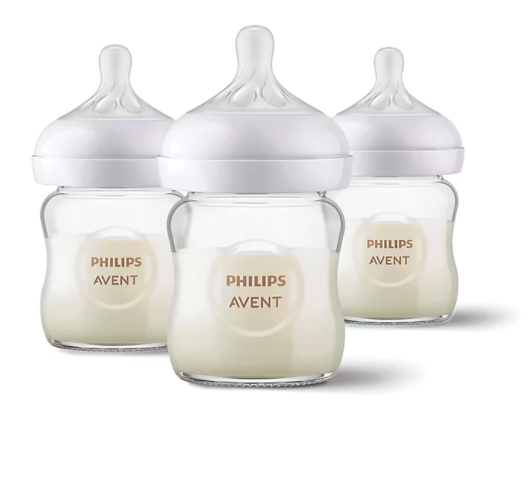 Philips Avent 3-Pack Natural Glass Bottles