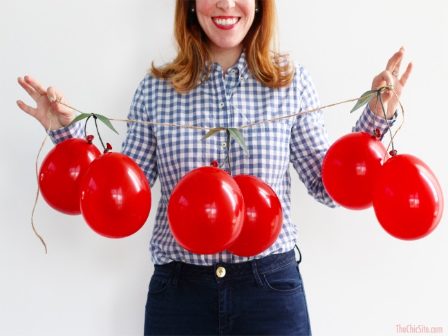 Cherry Balloon Garland