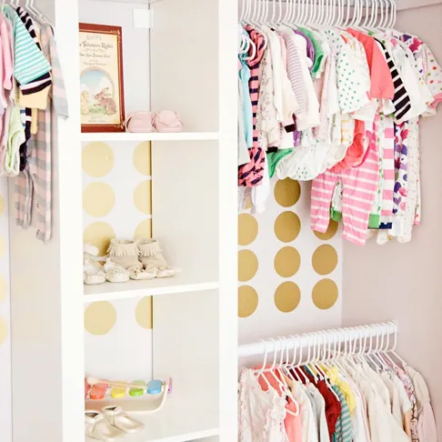 Built In Nursery Closet System from Strawberry Swing and Things