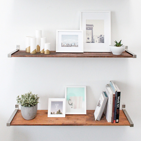Rustic Reclaimed Style Shelves from Sugar & Cloth